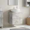 Wall Mounted Washbasin Cabinet Concrete Grey 49.5 x 44.5 x 66.5 cm