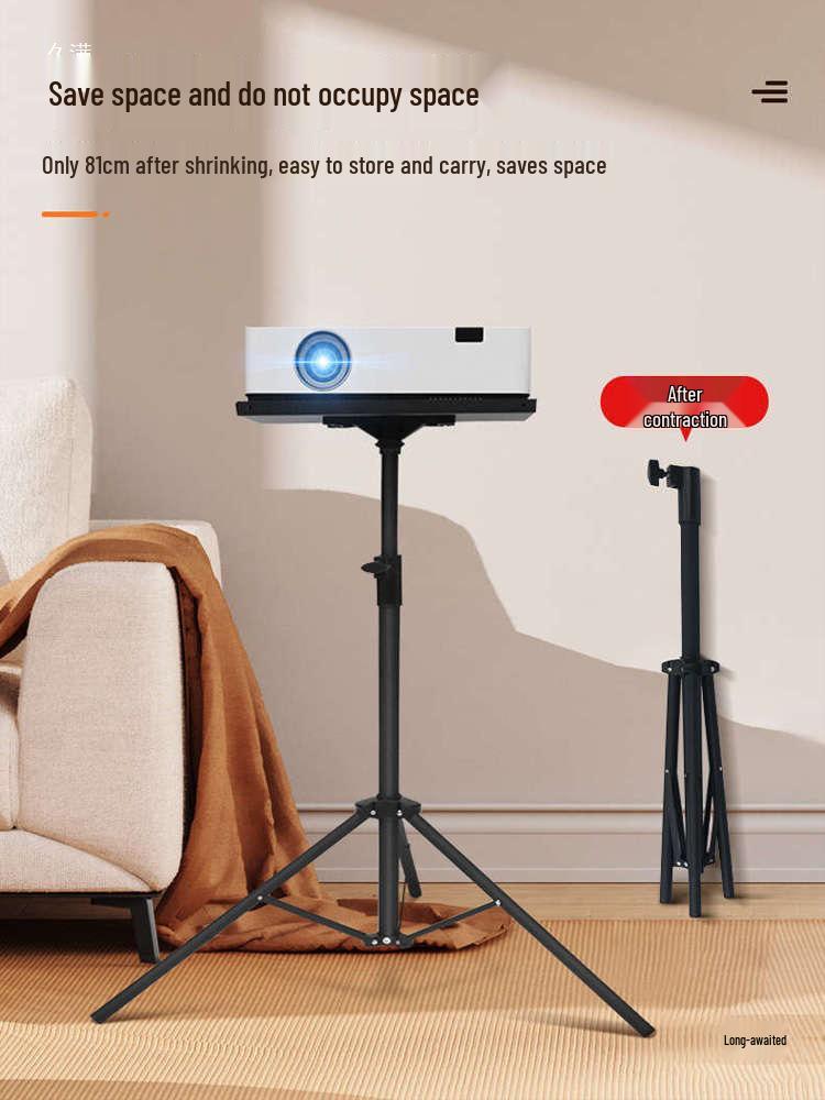 Bedside Floor Projector Stand and Shelf
