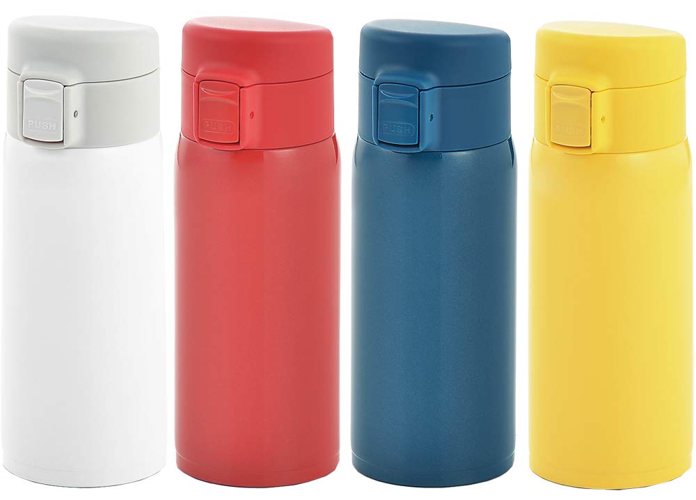 Tamahashi Soiree One-Touch Stainless Steel Mug Bottle, Red, 330ml, SO-20R