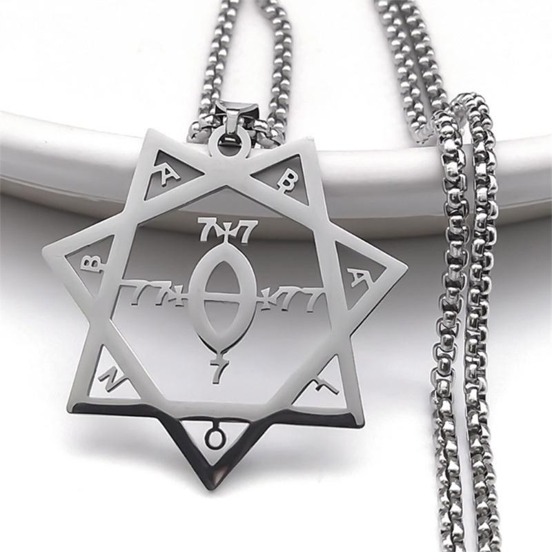 Stainless Steel Necklace for Women Silver Color Pendant Jewelry 50cm Chain Accessory for Wedding or Party Supplies