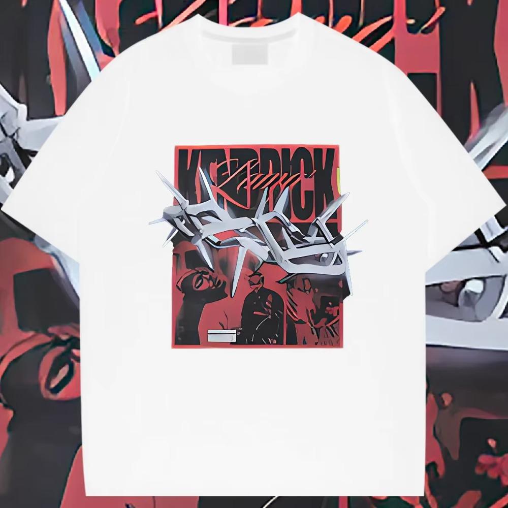 Silver Chain Round Collar Loose Short Sleeve Tops Harajuku Men's Clothes Graphic Hip-Hop Tee Fashion T Shirt Frivolous Tees