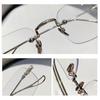 Korean Anti-Blue Light Glasses Unisex Ultralight Square Alloy Frame Eyeglasses Elegant Comfortable Glasses Eye Protection Women