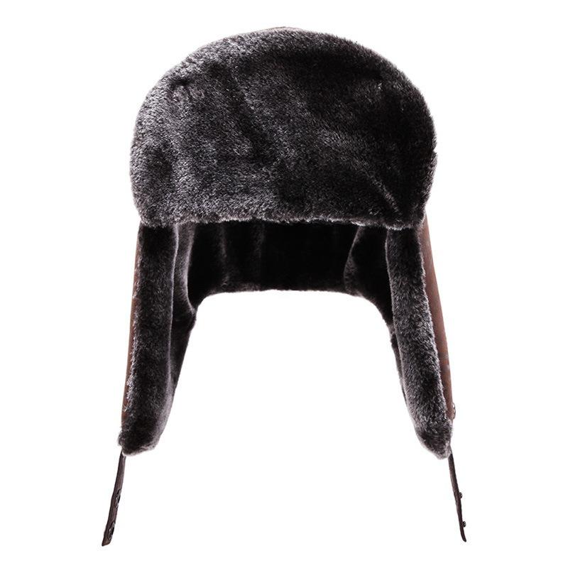 Winter Men's Fashion Thickened Thermal Hat Outdoor Travel Piled Thickened Ear Protection Cold Cotton Hat