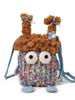 Playful Knit Eye Bag For Women With Inner Phone And Card Pockets For Everyday
