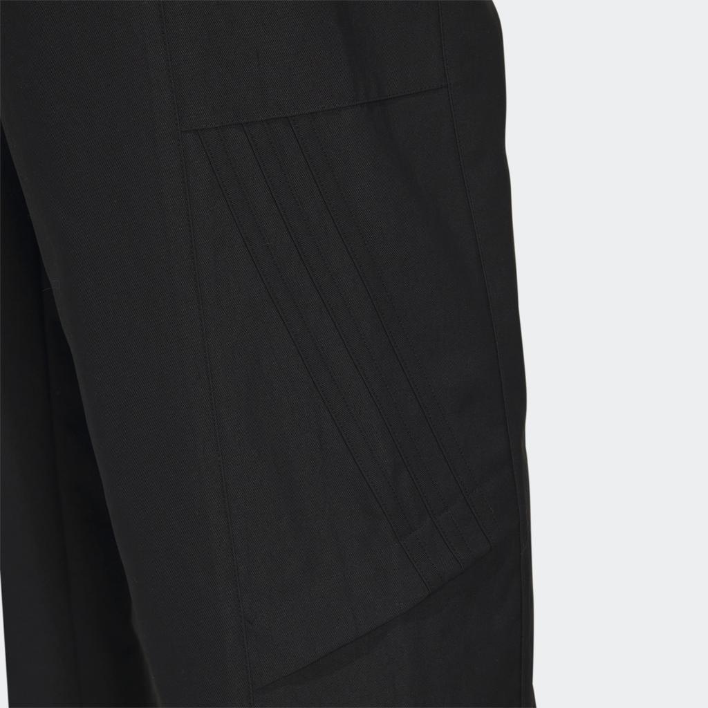 Adidas Solid Color Straight-Leg Loose-Fitting Sports Pants Men Bottoms Black IA5328