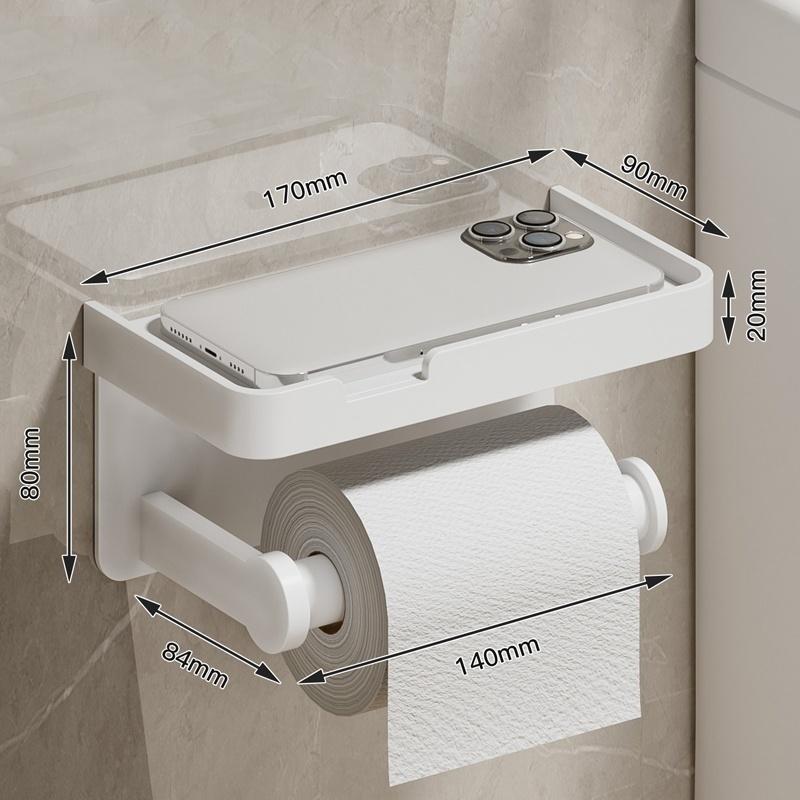 No need to drill 1pcs Toilet tissue box wall mounted toilet tissue holder bathroom waterproof toilet paper box roll holder