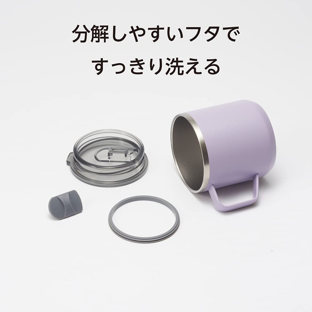 Doshisha Drinking Color Relax Mug, 300ml, Purple,