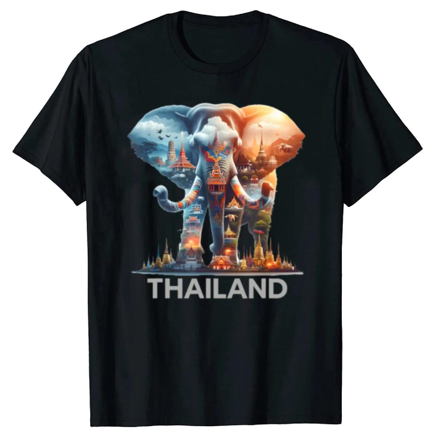 

Funny I Love Thailand Elephant Souvenir 2024 T-shirts Men Women s Fashion Casual Tshirt Loose Oversized Streetwear T Shirt XXXXXL різнокольоровий