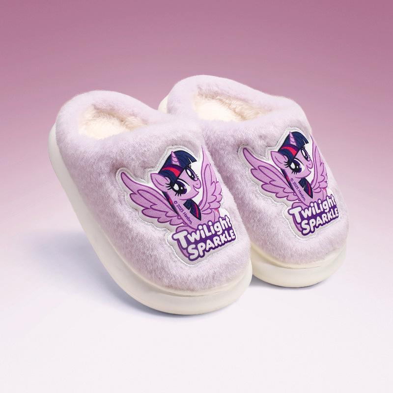 2025 Süße Cartoon-Hausschuhe für Kinder, rutschfest, aus Baumwolle - Warme Herbst-/Winter-Schuhe für Mädchen