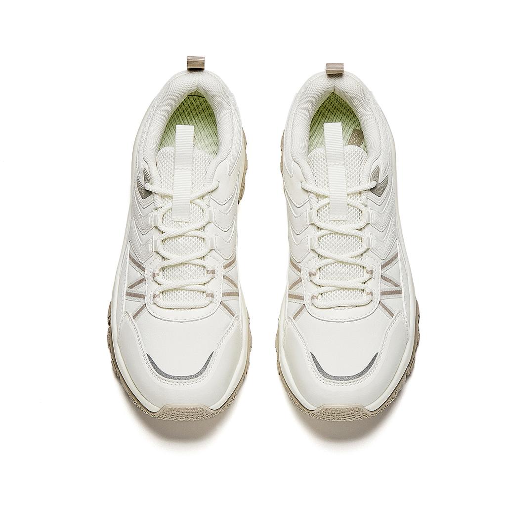 Anta Explore Mountain Non-Slip Outdoor Versatile Trail Women Sneaker Ivory-White Soft-Mist-Gray 922545584-2