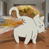 3pcs Cute & Durable Cat Butt Clips - Plastic, Easy To Use for Food Bags, Kitchen & Dining, Organizing Snacks