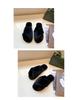 Pantofole da donna in cotone peluche incrociate a punta aperta Autunno/Inverno 2022