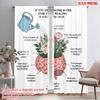 2pcs 2D Flat Printing Party Curtain Healing Mind Brain Flowers Growth Fabric Without Electricity 0 Perfect for Door Wall Yard