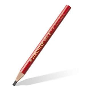 Staedtler Плотницкие карандаши для деревообработки и строительства, 72 карандаша, красные, овальные, 148 мм, 741C12 [Параллельный импорт]