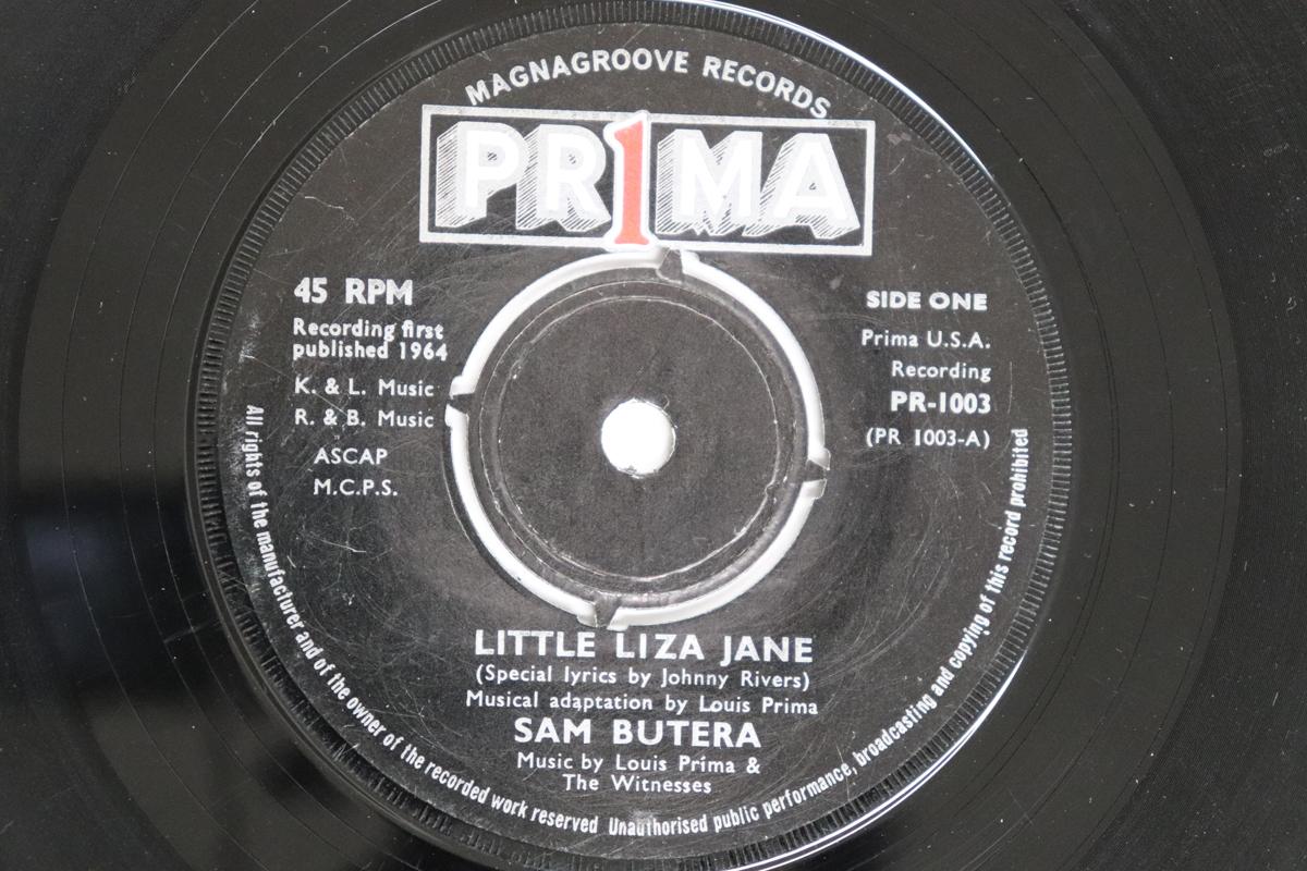 

7inch Record SAM BUTERA - Little Liza Jane / Skinny Minnie PR1003 PRIMA MAGNAGROO 1964 UK Rock Used