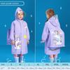 Children's Raincoat for Boys and Girls, Thickened Waterproof Transparent Raincoat for Primary School Students, Special for School Use, with Backpack