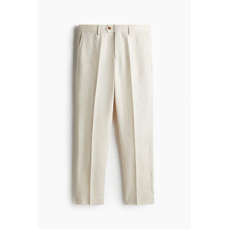 

HM 2025 Summer New Men s Standard Edition Linen Blend Fine Cut Trousers 1260571