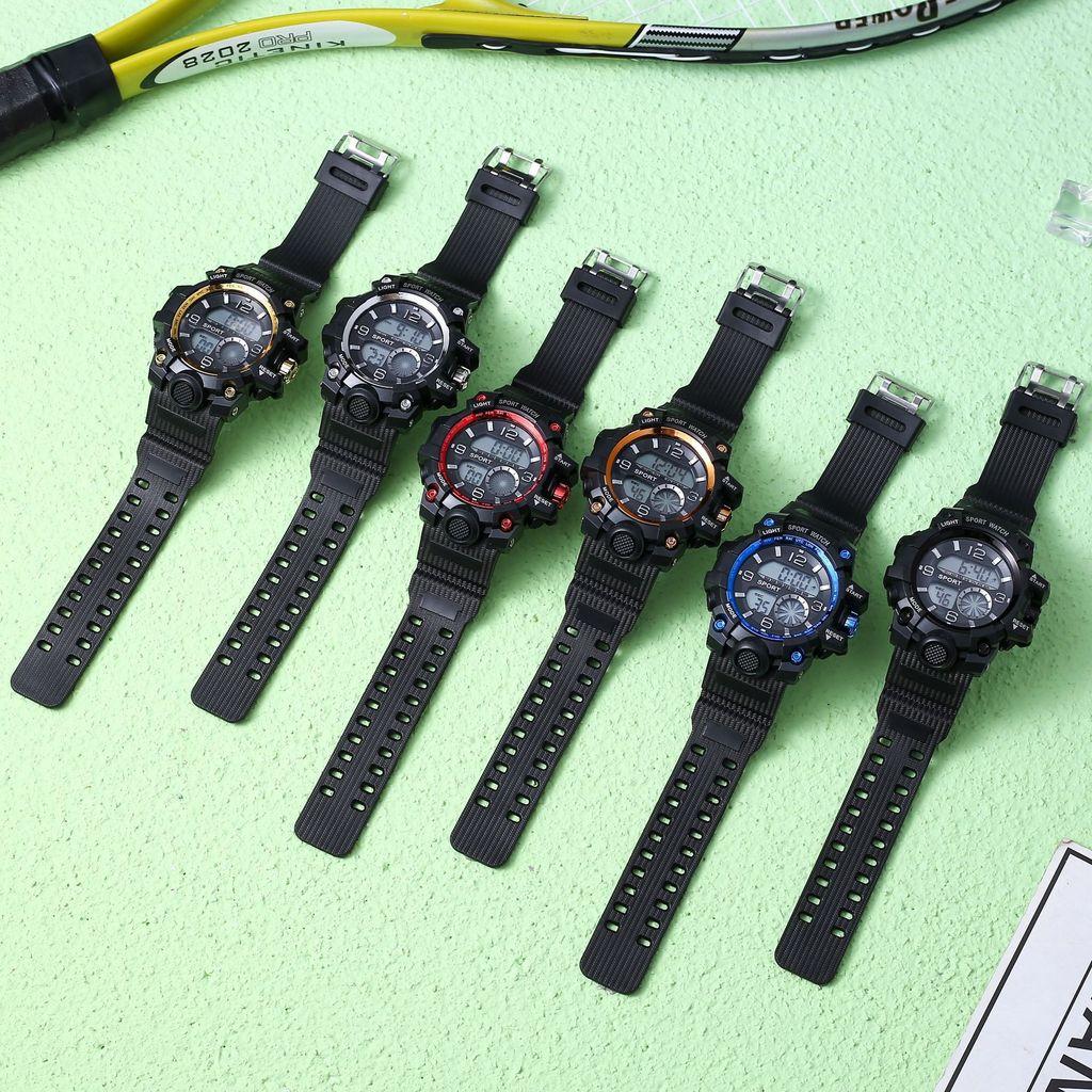 Mens Multifunction Outdoor Tactical Waterproof Watch With Night Glow For Teens And Students