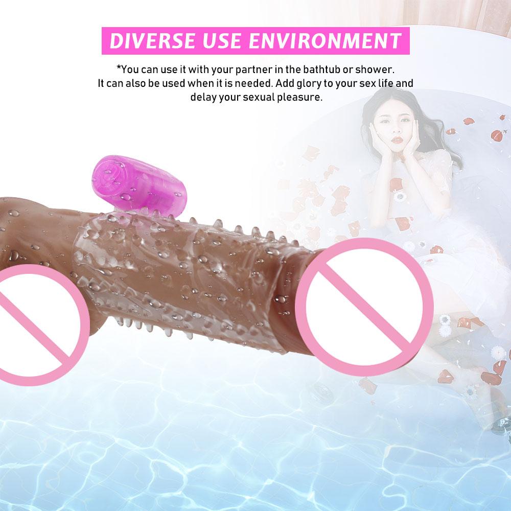 Penis Sleeve Vibrator Male Cock Ring Delay Ejaculation Penis Lasting Erection Sex Toy For Men Reusable Penis Ring Adult Products