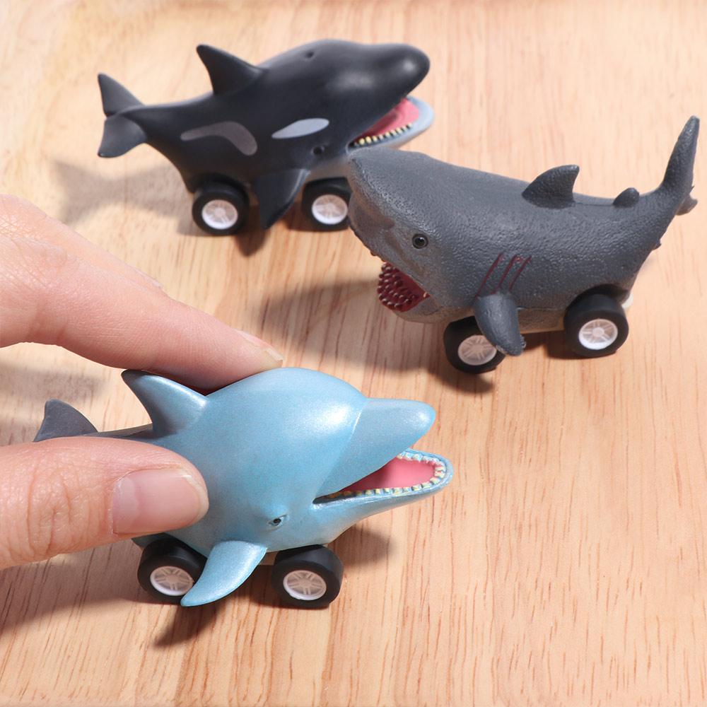 

Cute Dolphin Inertia Car Toy Whale Shark Killer Whale Pull Back Toy Car Press and Go Car Toy Party Killer Whale