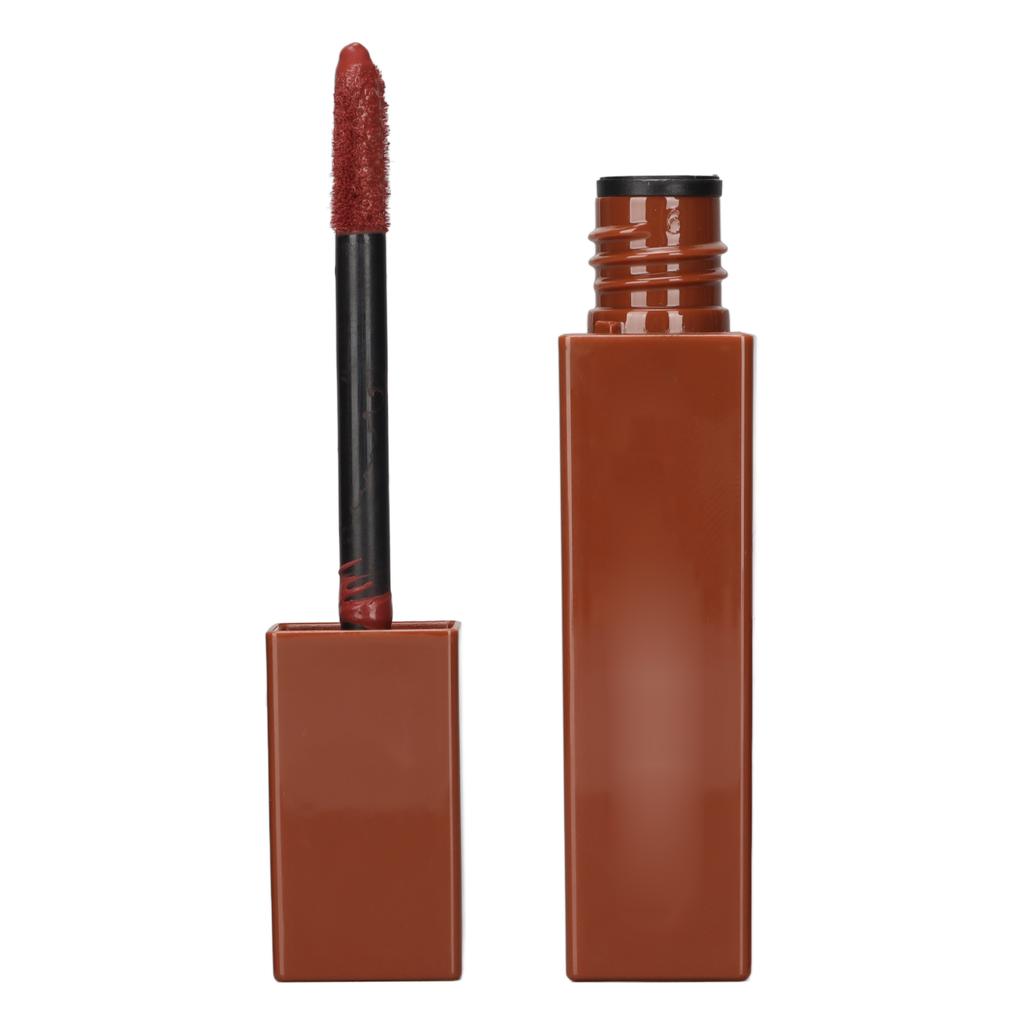Matte Liquid Lipstick Long Lasting High Pigmented Chocolate Nude Lip Gloss for Girls Women Make Up Gift 5ml