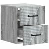 Wall Mounted Nightstand 2 pcs Grey Sonoma 34.5 x 33 x 40 cm