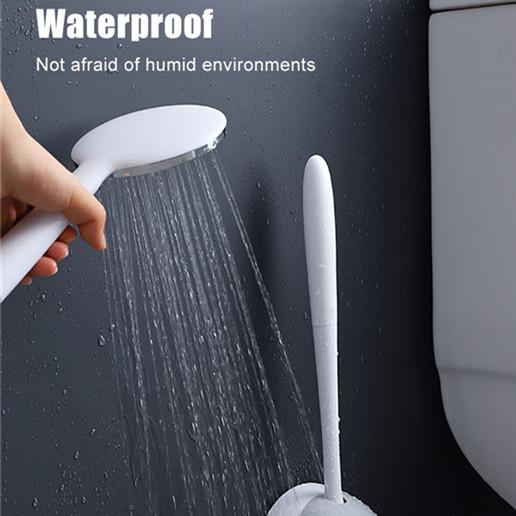 Silicone Toilet Brush For WC Accessories Drainable Toilet Brush Wall-Mounted Cleaning Tools Home Bathroom Accessories Sets
