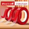 High-Viscosity Red Cloth Tape - Double-Sided, No Residue, Ideal for New Year and Spring Festival Decorations.