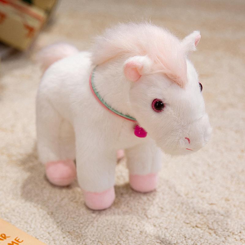 Cute Cute Bell Pony Doll Plush Toy Pony Zodiac Horse Doll Boy Soothing Rag Doll