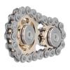 Stainless Steel Fidget Sprocket Toy Children Gears Linkage Bike Chain Toy for ADHDPlating Base