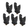 Fishing Rod Rest Head Prevent Slip Silicone Fishing Pole Grip Holder Bracket for Sea Fishing 5pcs