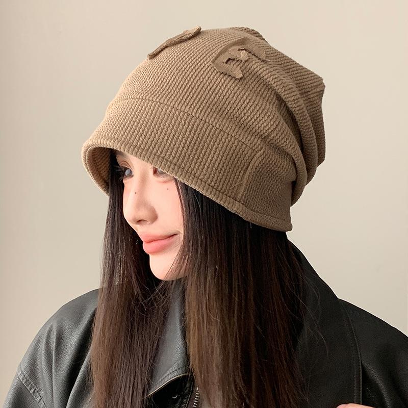 Letter Stack Hat Casual Windproof Hat Children's Autumn and Winter Warm Hat