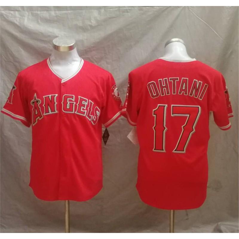 Los Angeles Angels Embroidered Baseball Jersey Unisex Fan Sportswear Cotton Blend Top