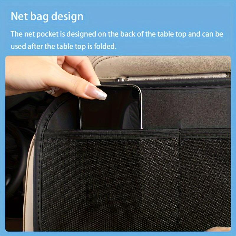 1pcs/set Leather Car Seat Back Organizer with Folding Table Hanging Storage Pouch Tissue Box Holder for Auto Accessories