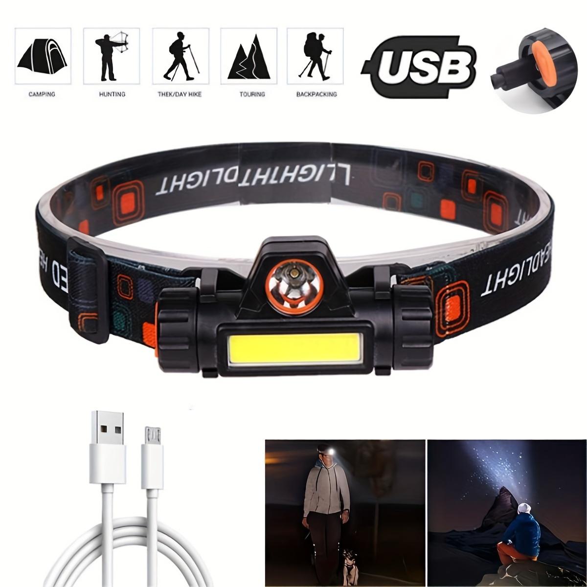 

Мини-перезаряжаемый светодиодный налобный фонарь с COB и XPE водонепроницаемый магнитный легкий налобный фонарь, регулируемый для кемпинга, рыбалки, походов, использования на открытом воздухе