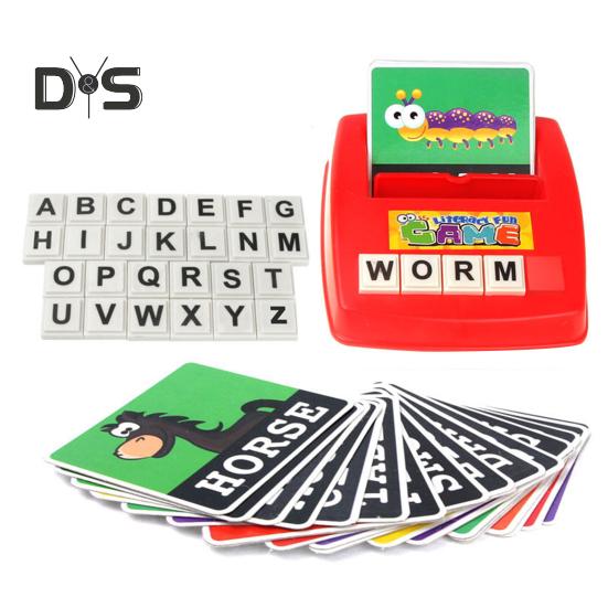 

1 набор карточек с буквами английского языка, обучающая машина для детей раннего образования, интерактивная игра на сопоставление алфавита, обучающая игрушка для обучения правописанию слов для малышей и мальчиков 1 Set