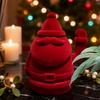 Santa Statue Waving Flocked Table Decorations Christmas Standing Figurine For Christmas Party Table Living Room Bedroom