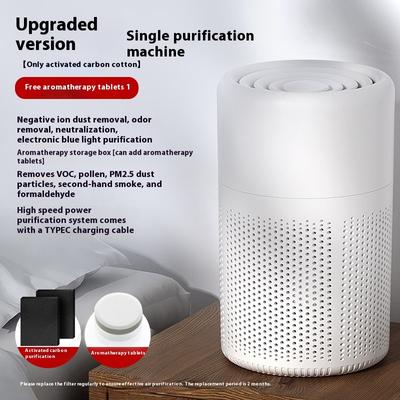 Przenośny oczyszczacz powietrza z aromaterapią USB, do usuwania dymu i formaldehydu w biurze, domowy oczyszczacz na biurko