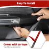 for Mustang Door Armrest Panel Trim Cover Fit for Ford Mustang 2015 up Black Carbon Fiber Interior Accessories 2pcs