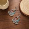 Earrings, Ethnic Style Tassel Hook Earrings, Miao Silver Electroplated Metal Bell, Vintage Yunnan Travel Vacation Accessories