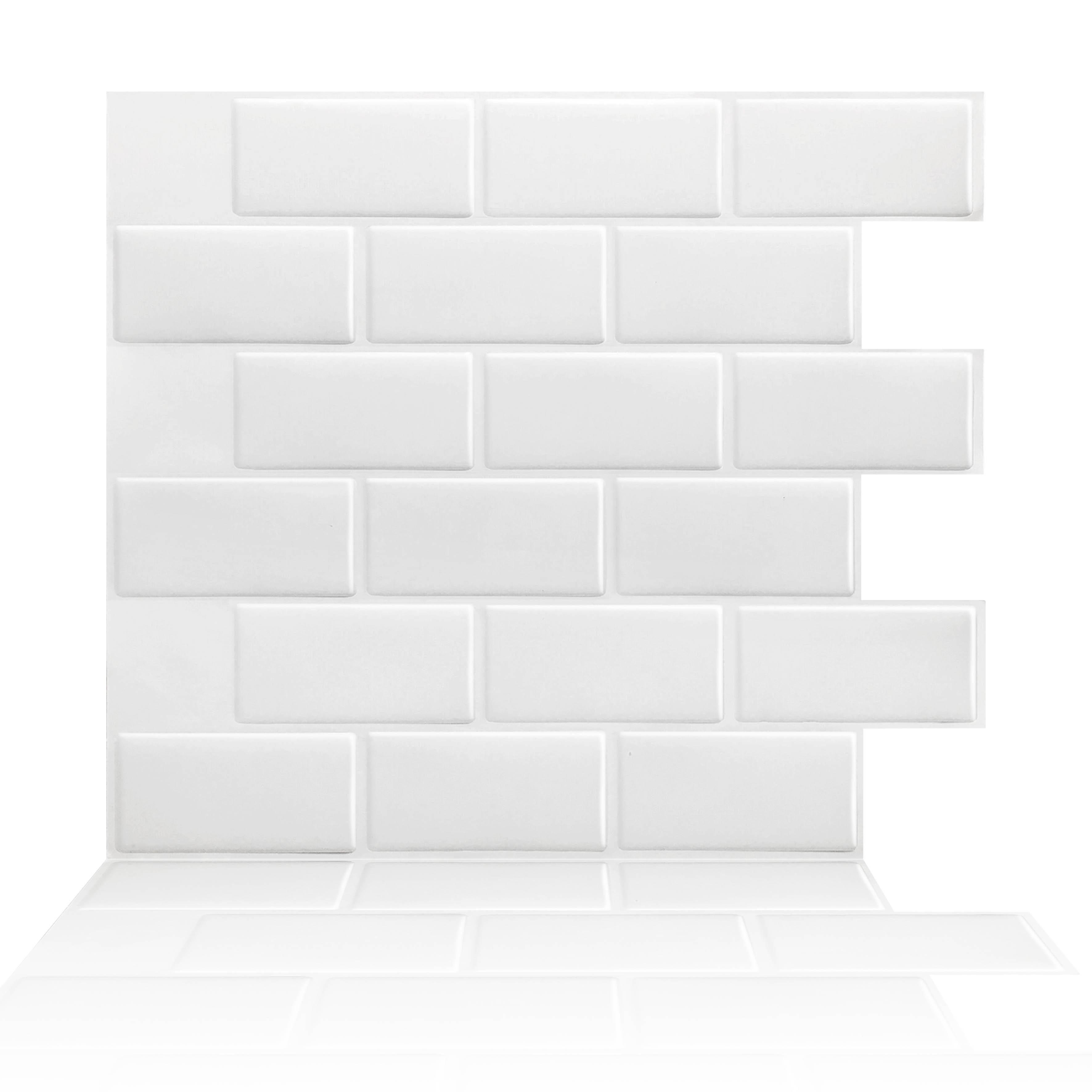 Peel and Stick Self Adhesive Stick on Kitchen Backs Plash Bathroom 3D Wall Sticker Domed Wall Tiles Tiles Front Wall