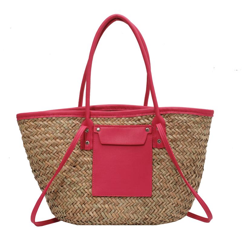 Women's Straw Bags  Shoulder Messenger Bags  Large Capacity Beach Bags  Designer  Summer Fashion  High Quality