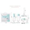 Set de Botellas Vacías Cosméticas de Viaje, Set de 8 Botellas, Sub-embotellado, Botella con Atomizador Caja para Crema con Bolsa de Almacenamiento