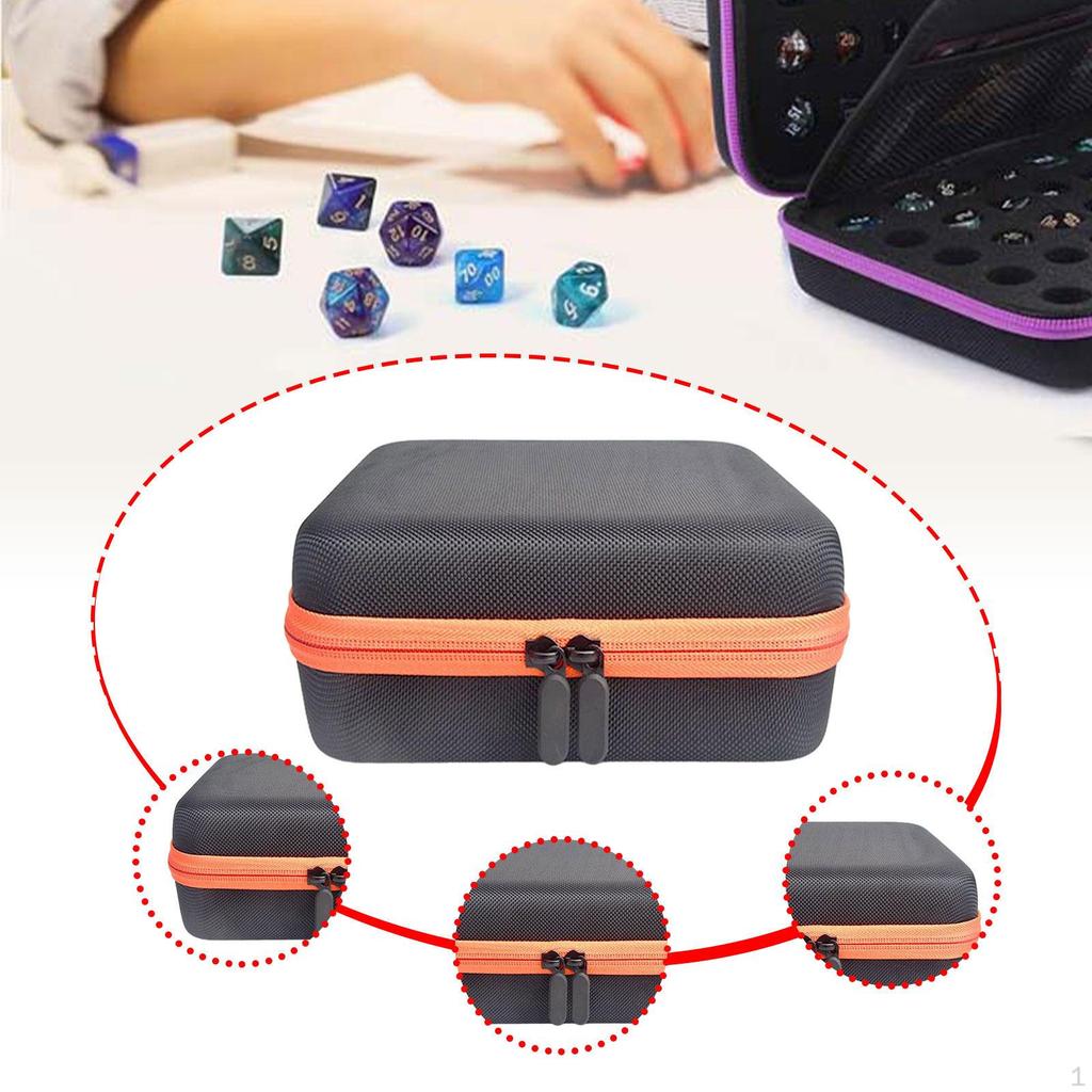 Board Game Dice Case with Removable Tray And Shockproof Design