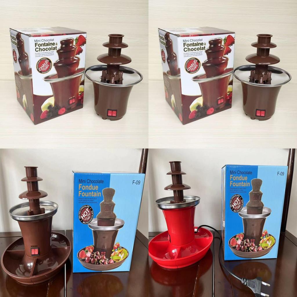 Diy Mini Chocolate Fountain With 3 Layers And Builtin Heating For Party Treats