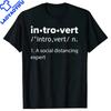 Saying Humor Introvers Joke Introvert Tshirt Unisex Y2k Clothes Oversized Polyester Shirt Funny Quotes Fitness Graphic Tees
