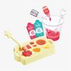 [young toys] Secret Art Squishy Dessert Cafe Miniature Kit