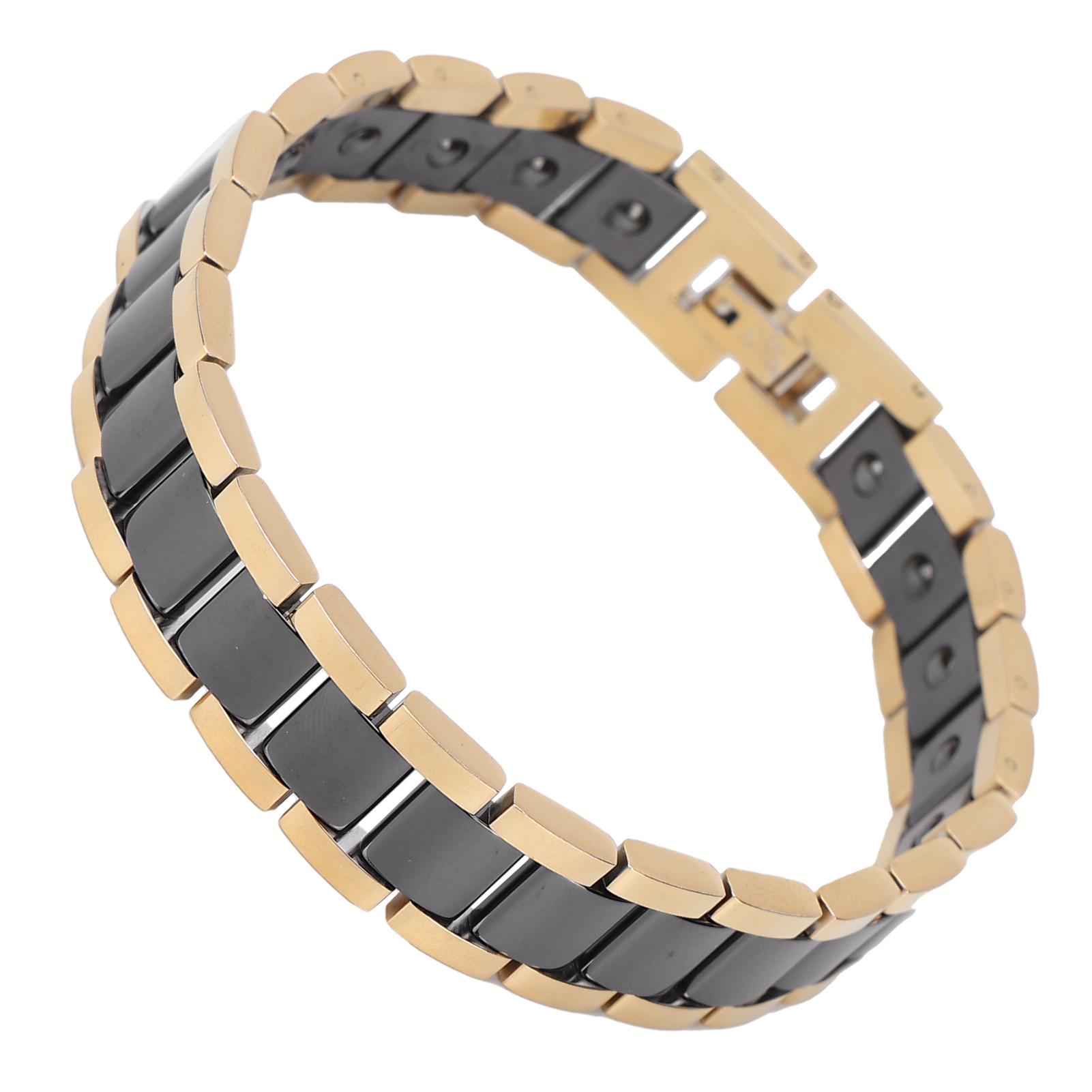 

Магнитный браслет Модный титановый стальной черный магнит терапевтические браслеты облегчение боли