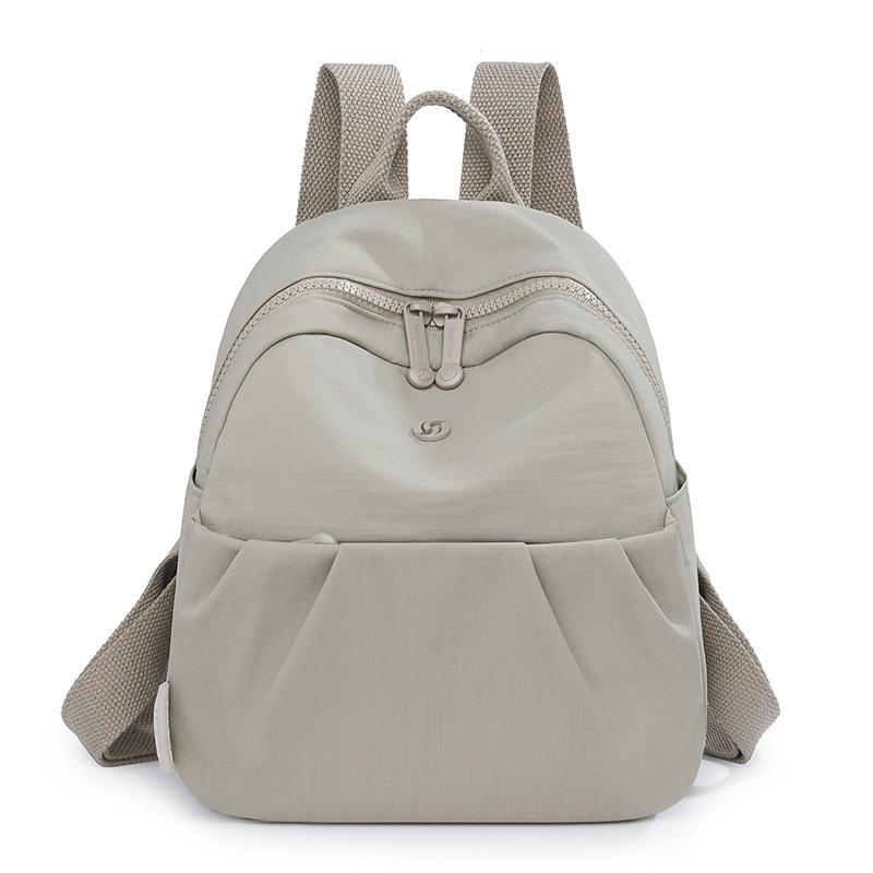 Backpack women's spring and summer new lightweight canvas nylon backpack high value fashion commuter bag