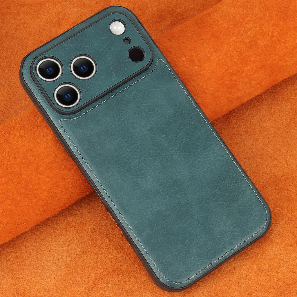 Luxury High-end Leather Case for iPhone 17 Pro Max 16 Pro 16e 15 14 Plus 13 12 11 XS XR X 7 8 Lens Protection Mobile Phone Cover